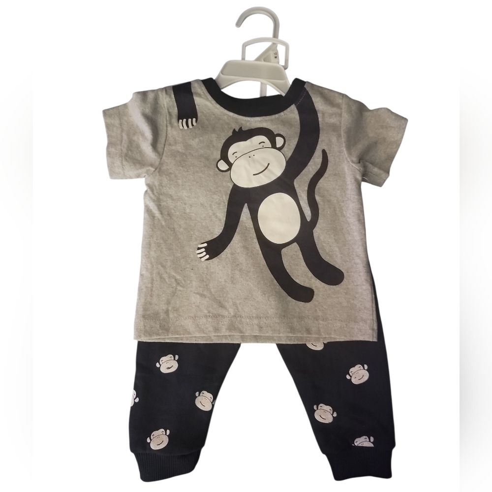 Baby Rebels Monkey Print 2pc Set